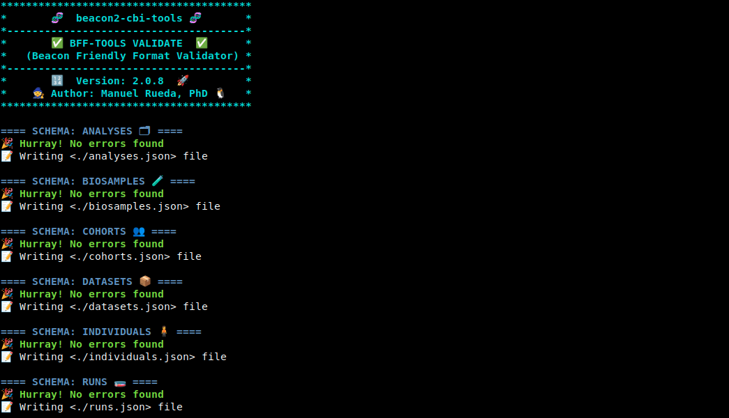 BFF validator